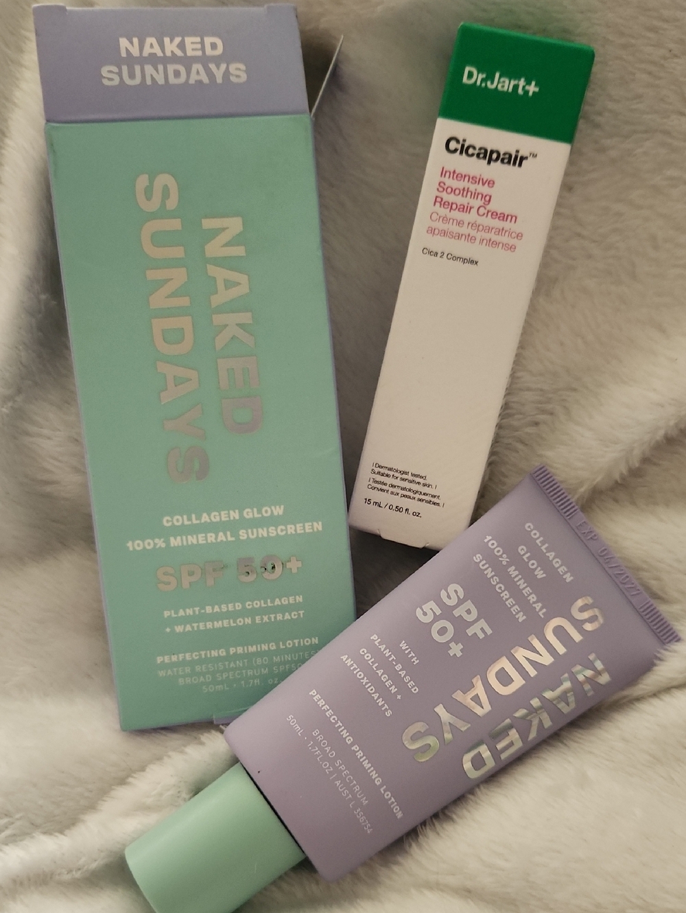 sundays Mineral SPF 50+ Sunscreen Tube in Lavender with Mint Cap